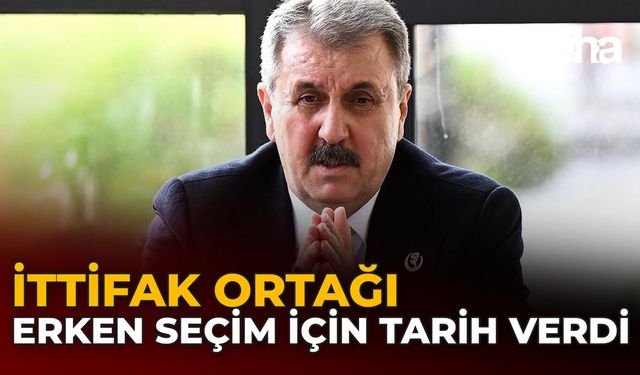 İttifak Ortağı Erken Seçim İçin Tarih Verdi