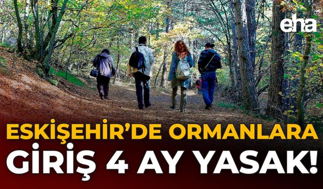 Eskişehir’de Ormanlara Giriş 4 Ay Yasak!
