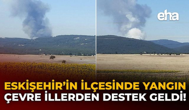 Eskişehir'in İlçesinde Yangın: Çevre İllerden Destek Geldi!