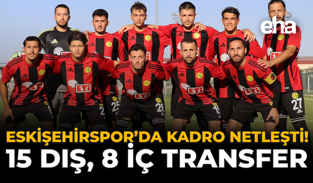 Eskişehirspor’da Kadro Netleşti: 15 Dış, 8 İç Transfer!