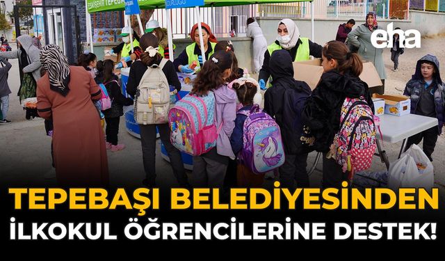 Tepebaşı Belediyesinden İlkokul Öğrencilerine Destek!