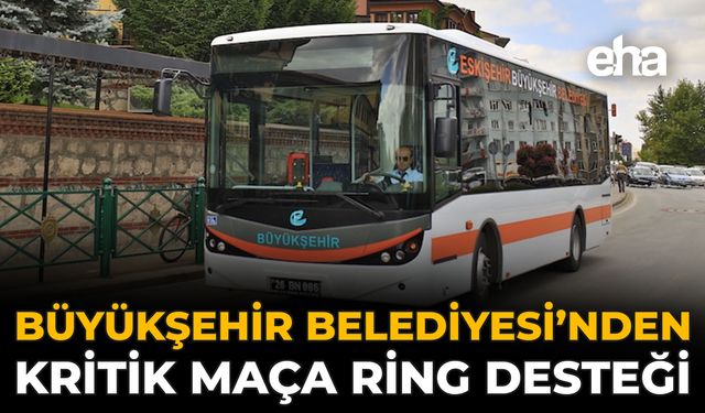 Büyükşehir Belediyesi’nden Kritik Maça Ring Desteği