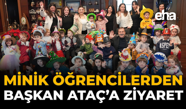 Minik Öğrencilerden Başkan Ataç'a Ziyaret