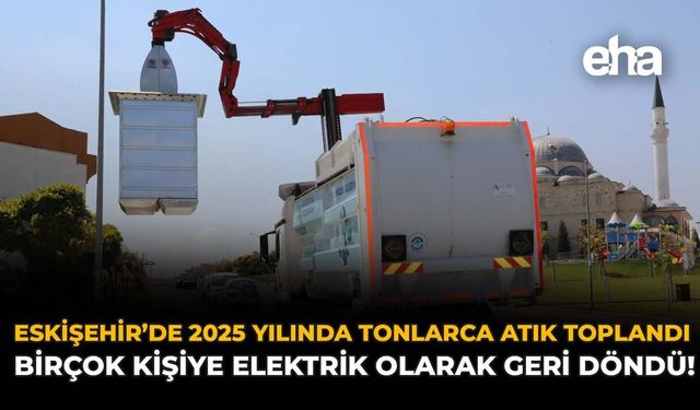 Eskişehir'de 2025 Yılında Tonlarca Atık Toplandı: Birçok Kişiye Elektrik Olarak Geri Döndü!