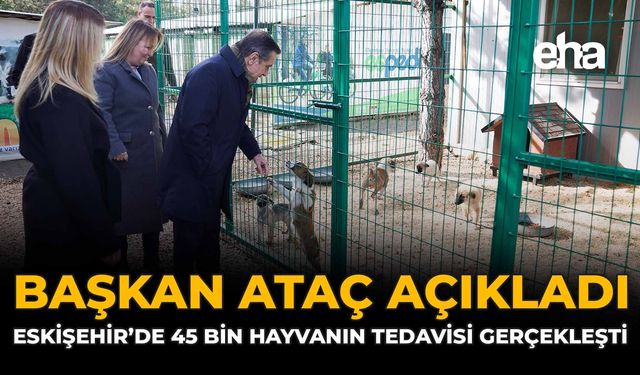 Başkan Ataç Açıkladı: Eskişehir'de 45 Bin Hayvanın Tedavisi Gerçekleşti