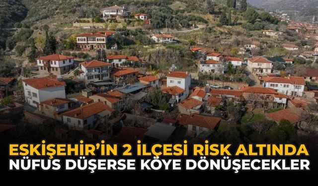 Eskişehir'in 2 İlçesi Risk Altında: Nüfus Düşerse Köye Dönüşecekler
