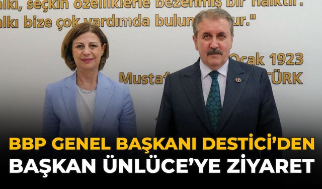 BBP Genel Başkanı Destici’den Başkan Ünlüce’ye Ziyaret