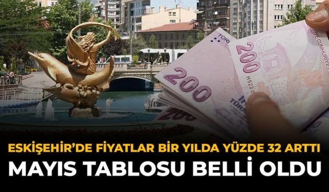Eskişehir'de Fiyatlar Bir Yılda Yüzde 32 Arttı: Mayıs Tablosu Belli Oldu