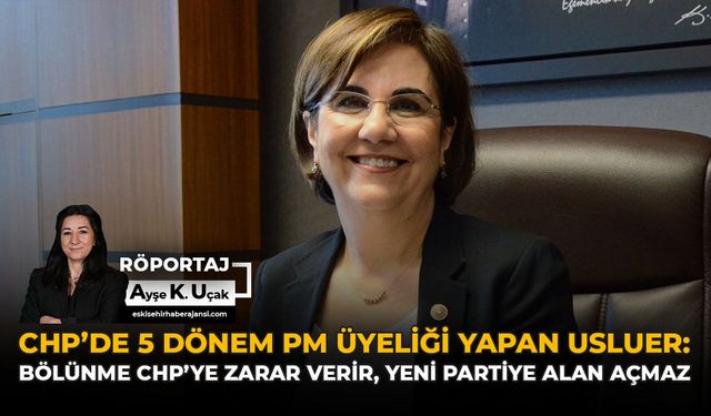 CHP’de 5 Dönem PM Üyeliği Yapan Usluer: "Bölünme CHP'ye Zarar Verir, Yeni Partiye Alan Açmaz"