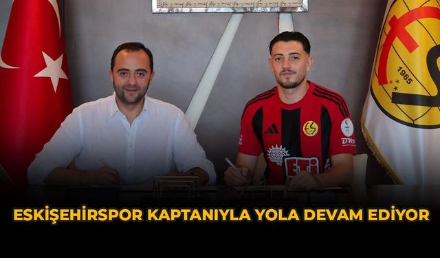Eskişehirspor Kaptanıyla Yola Devam Ediyor