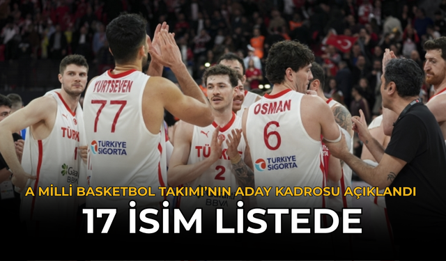 A Milli Basketbol Takımı’nın Aday Kadrosu Açıklandı: 17 İsim Listede