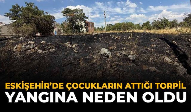 Eskişehir'de Çocukların Attığı Torpil Yangına Neden Oldu