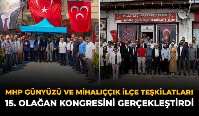 MHP Günyüzü ve Mihalıççık İlçe Teşkilatları 15. Olağan Kongresini Gerçekleştirdi