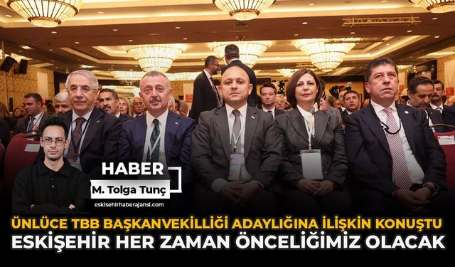 Ünlüce TBB Başkanvekilliği Adaylığına İlişkin Konuştu: “Eskişehir Her Zaman Önceliğimiz Olacak”