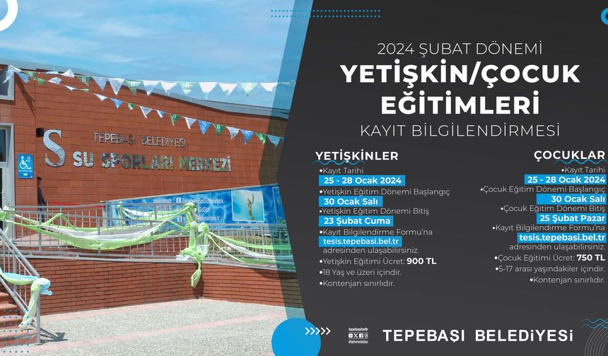 Mustafa Kemal Atatürk Spor Tesisleri’nde Şubat Ayı Kayıtları Başladı