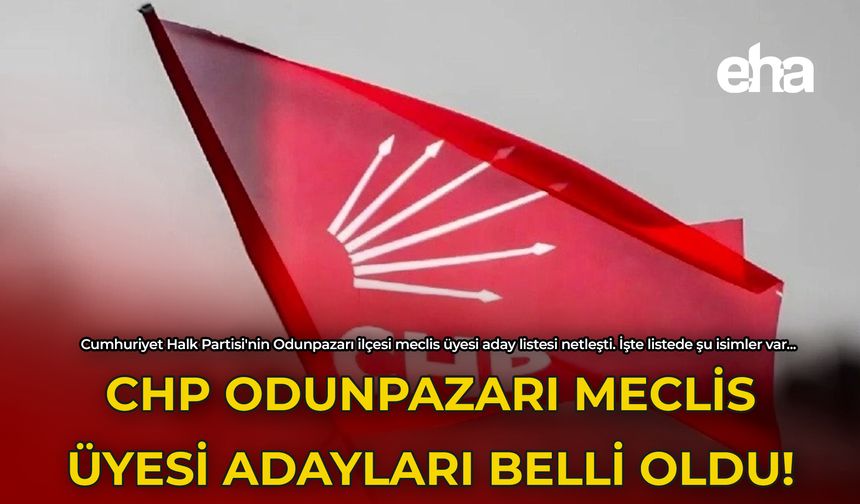 CHP Odunpazarı Meclis Üyesi Adayları Belli Oldu!