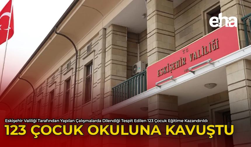 123 Çocuk Okuluna Kavuştu