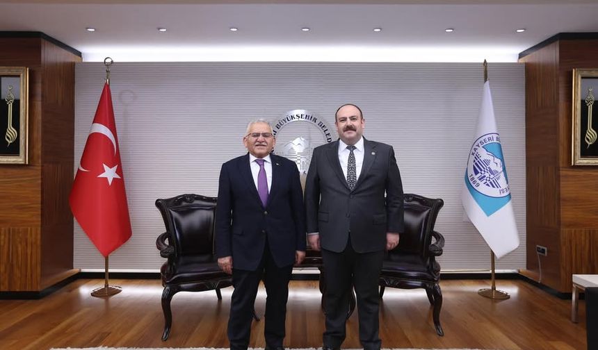 Başkan Hamamcı'dan Kayseri Büyükşehir Belediyesine Ziyaret