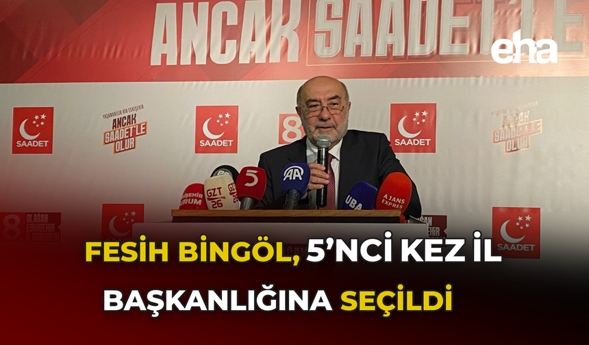 Fesih Bingöl, 5’nci kez il başkanlığına seçildi