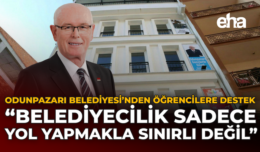 Odunpazarı Belediyesi'nden Öğrencilere Destek: "Belediyecilik Sadece Yol Yapmakla Sınırlı Değil"