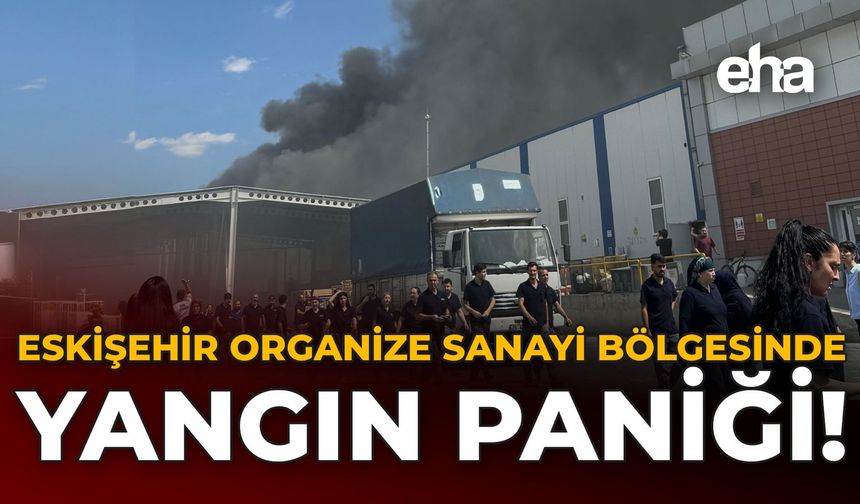 Eskişehir Organize Sanayi Bölgesinde Yangın Paniği!