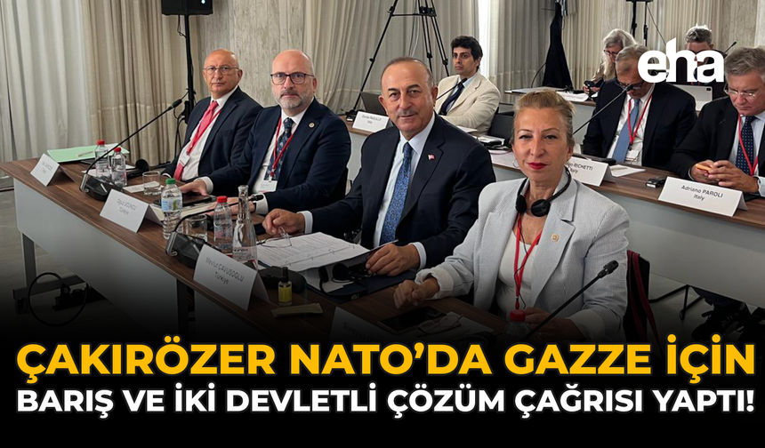 Çakırözer NATO’da Gazze İçin Barış ve İki Devletli Çözüm Çağrısı Yaptı!