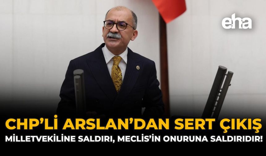 CHP’li Arslan’dan Sert Çıkış: “Milletvekiline Saldırı, Meclis’in Onuruna Saldırıdır”