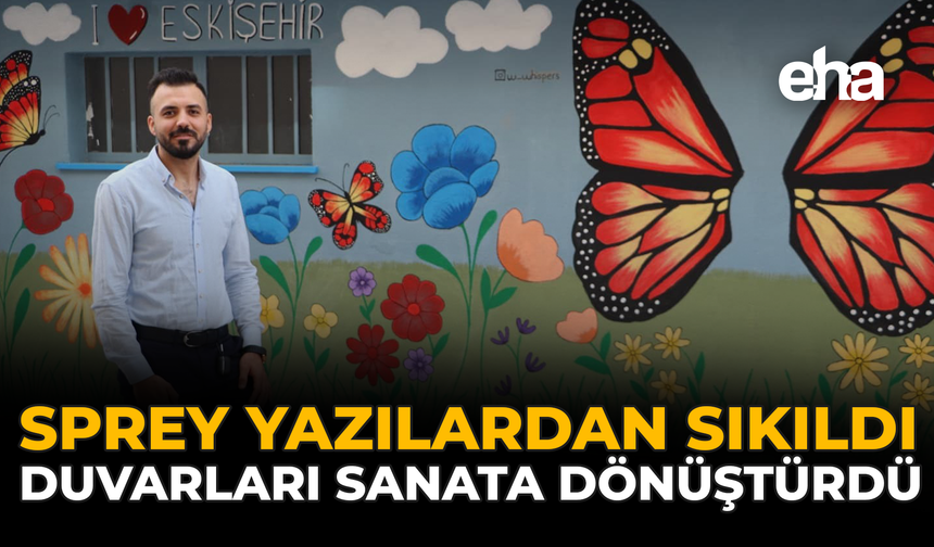 Sprey Yazılardan Sıkıldı, Duvarları Sanata Dönüştürdü
