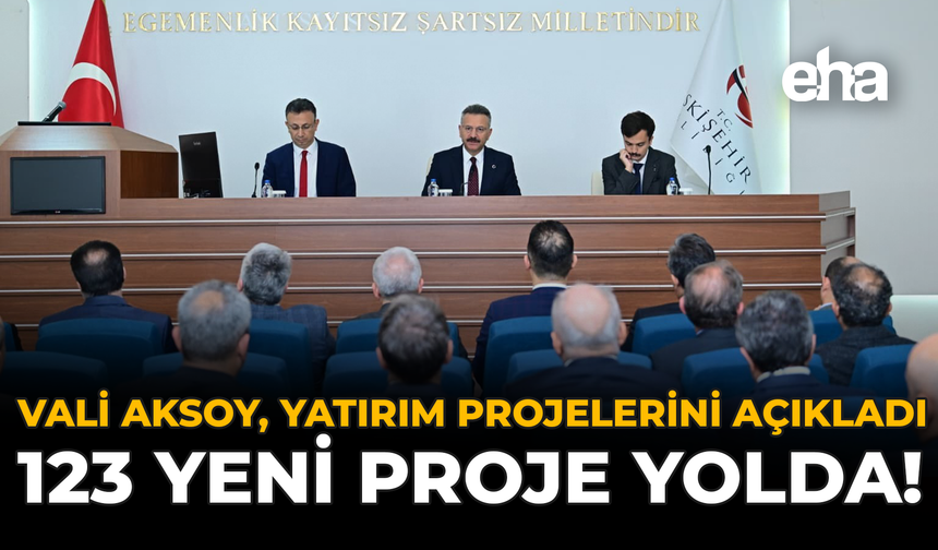 Vali Aksoy, Yatırım Projelerini Açıkladı: 123 Yeni Proje Yolda!
