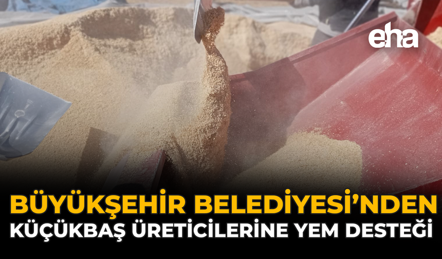 Büyükşehir Belediyesi’nden Küçükbaş Üreticilerine Yem Desteği