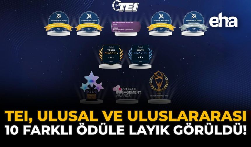 TEI, Ulusal ve Uluslararası 10 Farklı Ödüle Layık Görüldü!