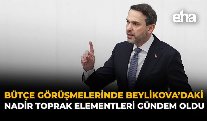 Bütçe Görüşmelerinde Beylikova’daki Nadir Toprak Elementleri Gündem Oldu