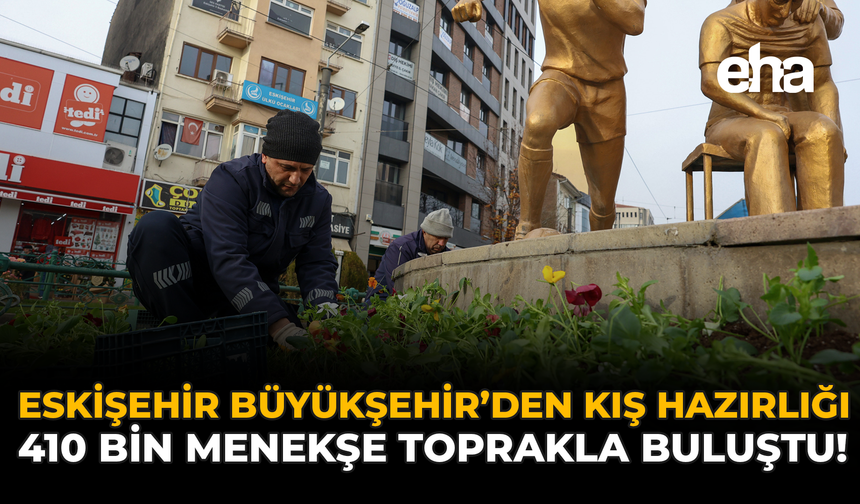 Eskişehir Büyükşehir'den Kış Hazırlığı: 410 Bin Menekşe Toprakla Buluştu!