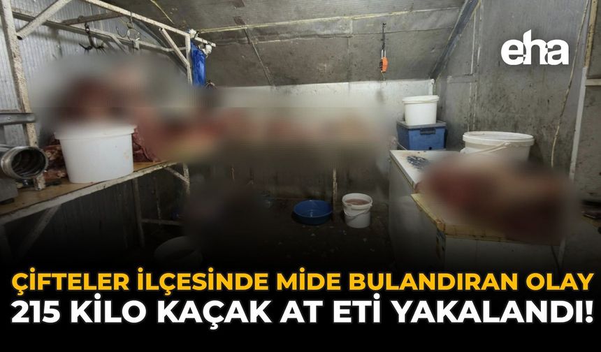 Çifteler İlçesinde Mide Bulandıran Olay: 215 Kilo Kaçak At Eti Yakalandı!