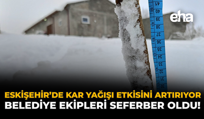 Eskişehir'de Kar Yağışı Etkisini Artırıyor: Belediye Ekipleri Seferber Oldu!