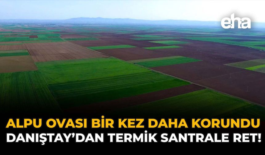 Alpu Ovası Bir Kez Daha Korundu: Danıştay’dan Termik Santrale Ret!