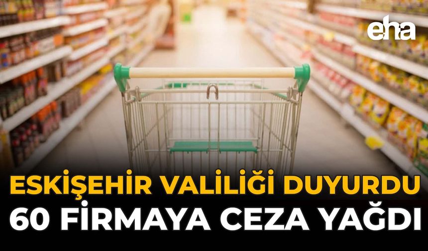 Eskisehir Valiliği Duyurdu: 60 Firmaya Ceza Yağdı