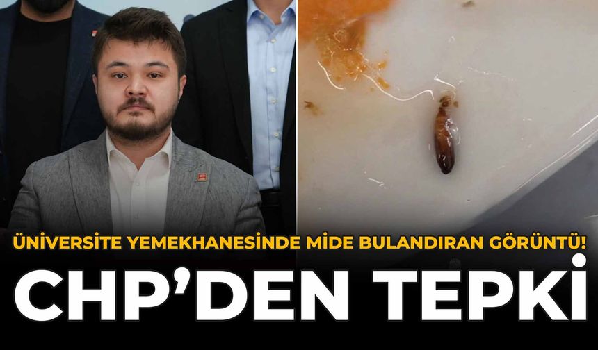 Üniversite Yemekhanesinde Mide Bulandıran Görüntü! CHP’den Tepki