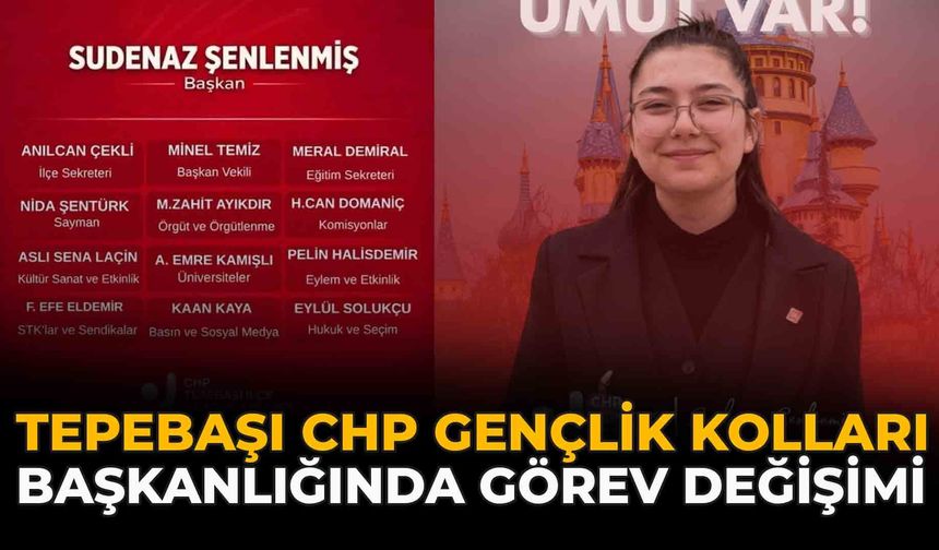 CHP Tepebaşı Gençlik Kolları Başkanlığında Görev Değişimi