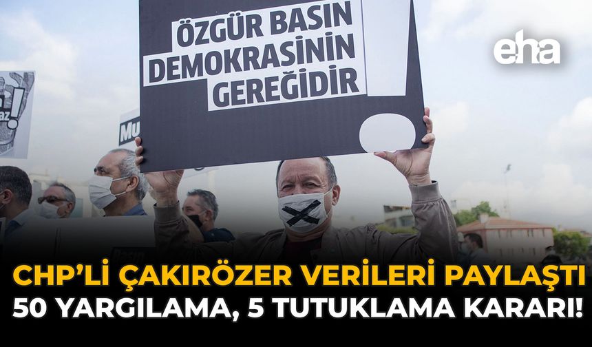 CHP'li Çakırözer Verileri Paylaştı: 50 Yargılama, 5 Tutuklama Kararı!