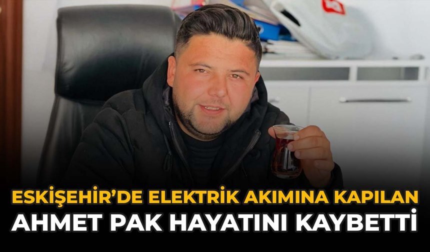 Eskişehir'de Elektrik Akımına Kapılan Ahmet Pak Hayatını Kaybetti
