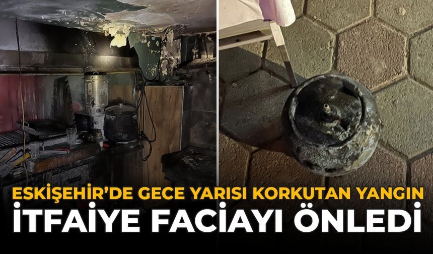 Eskişehir’de Gece Yarısı Korkutan Yangın: İtfaiye Faciayı Önledi