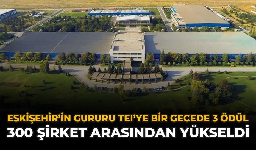 Eskişehir'in Gururu TEI'ye Bir Gecede 3 Ödül: 300 Şirket Arasından Yükseldi