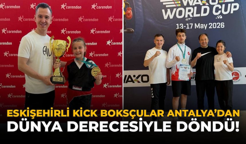 Eskişehirli Kick Boksçular Antalya’dan Dünya Derecesiyle Döndü!