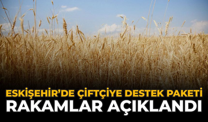 Eskişehir’de Çiftçiye Destek Paketi: Rakamlar Açıklandı