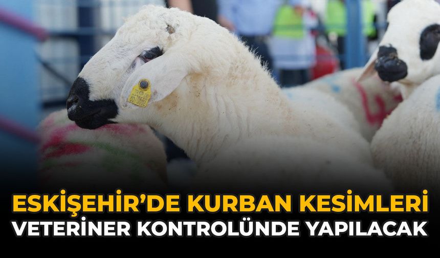 Eskişehir’de Kurban Kesimleri Veteriner Kontrolünde Yapılacak