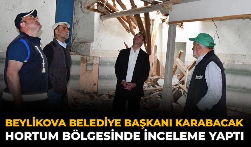 Beylikova Belediye Başkanı Karabacak Hortum Bölgesinde İnceleme Yaptı