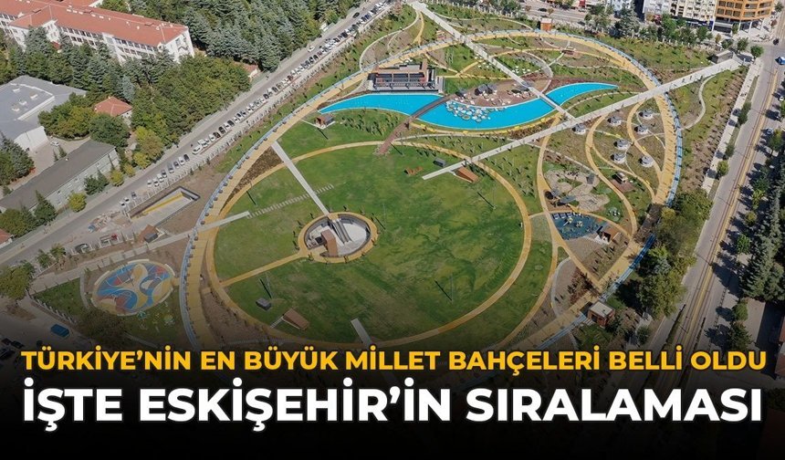 Türkiye'nin En Büyük Millet Bahçeleri Belli Oldu: İşte Eskişehir'in Sıralaması