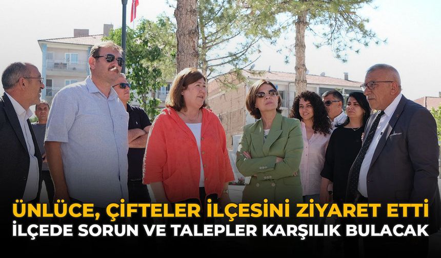 Ünlüce, Çifteler İlçesini Ziyaret Etti: İlçede Sorun ve Talepler Karşılık Bulacak