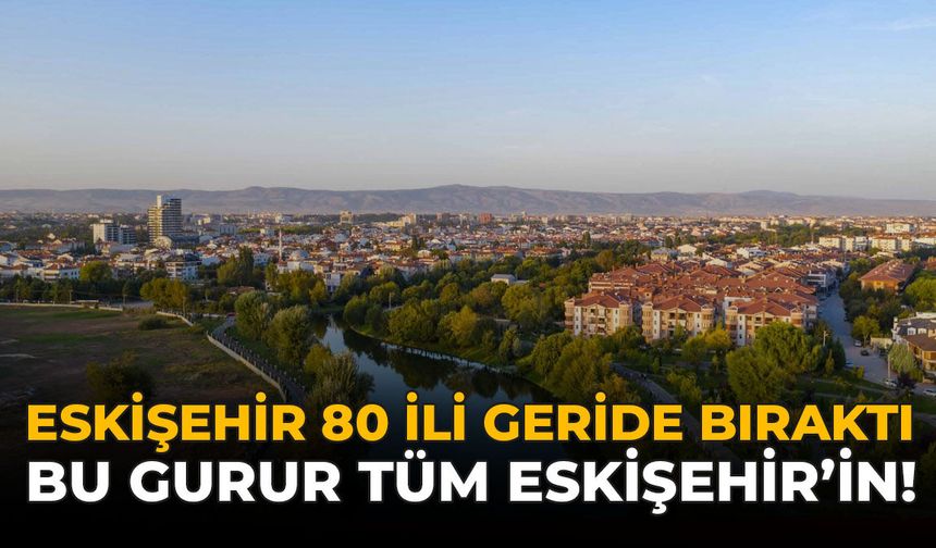 Eskişehir, 80 İli Geride Bıraktı: “Bu Gurur Tüm Eskişehir’in”